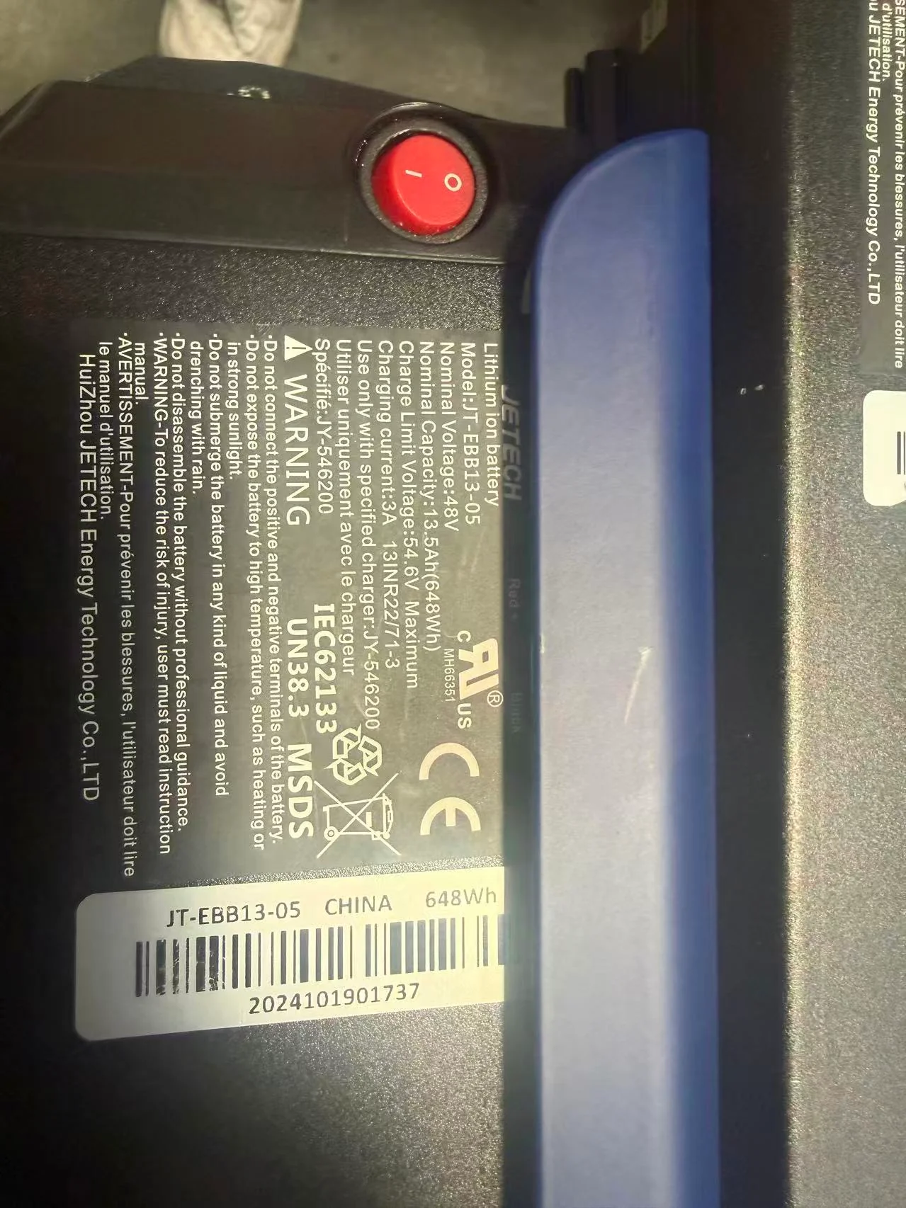 JETECH 48V 15Ah Battery Rebuild Service | Premium Cell Upgrade - Image 6
