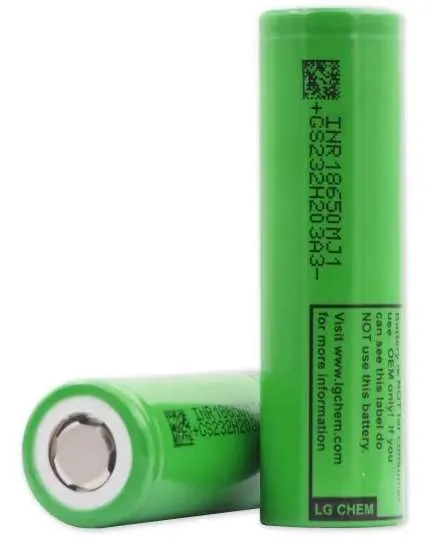 LG MJ1 INR 18650 3500mAh 3.7V High-Drain 10A Lithium Ion (Li-ion) Unprotected Flat Top Battery - Bulk - Image 2