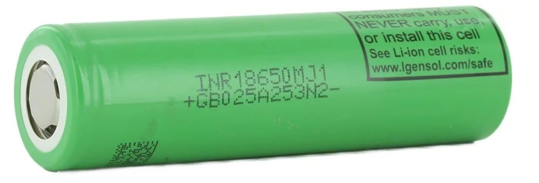 LG MJ1 INR 18650 3500mAh 3.7V High-Drain 10A Lithium Ion (Li-ion) Unprotected Flat Top Battery - Bulk - Image 3